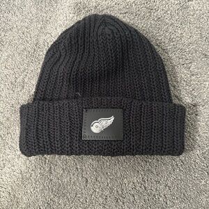 Love Your Melon Black Knit Beanie with Winged Logo